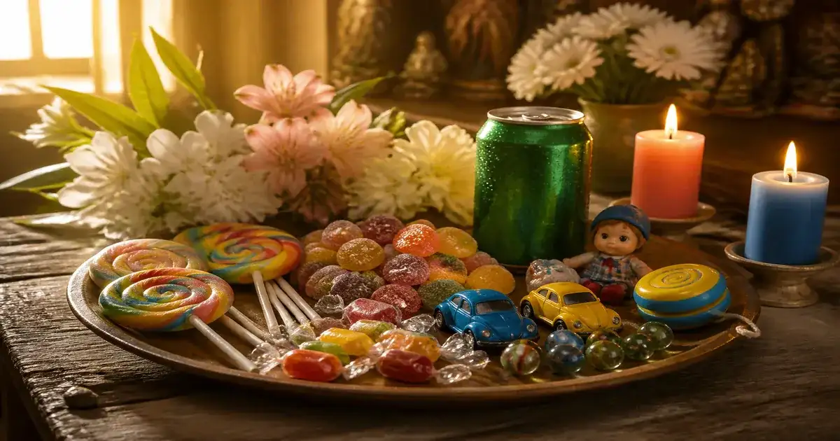 Oferendas para Erês na Umbanda: Doces, Brinquedos, Balas e Guaraná