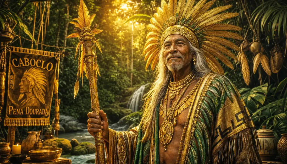 Caboclo Pena Dourada: a sabedoria do ouro e da abundância