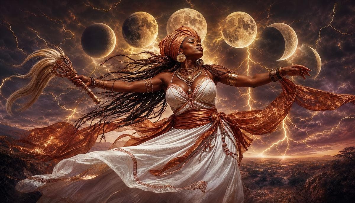Iansã e os ciclos da lua: transformação feminina e intuição