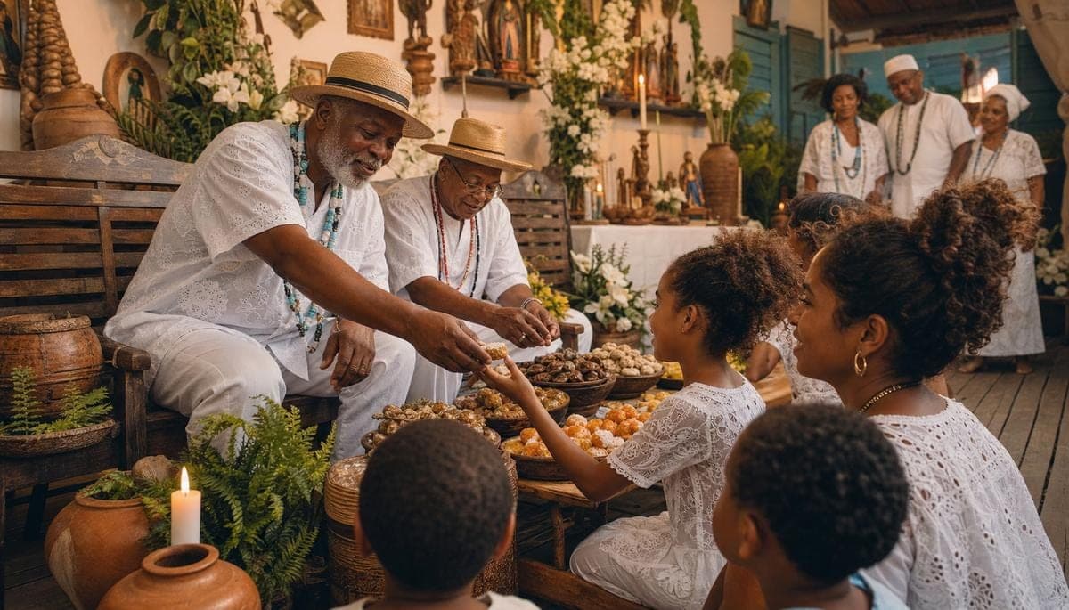 A distribuição de doces: tradição e significado espiritual