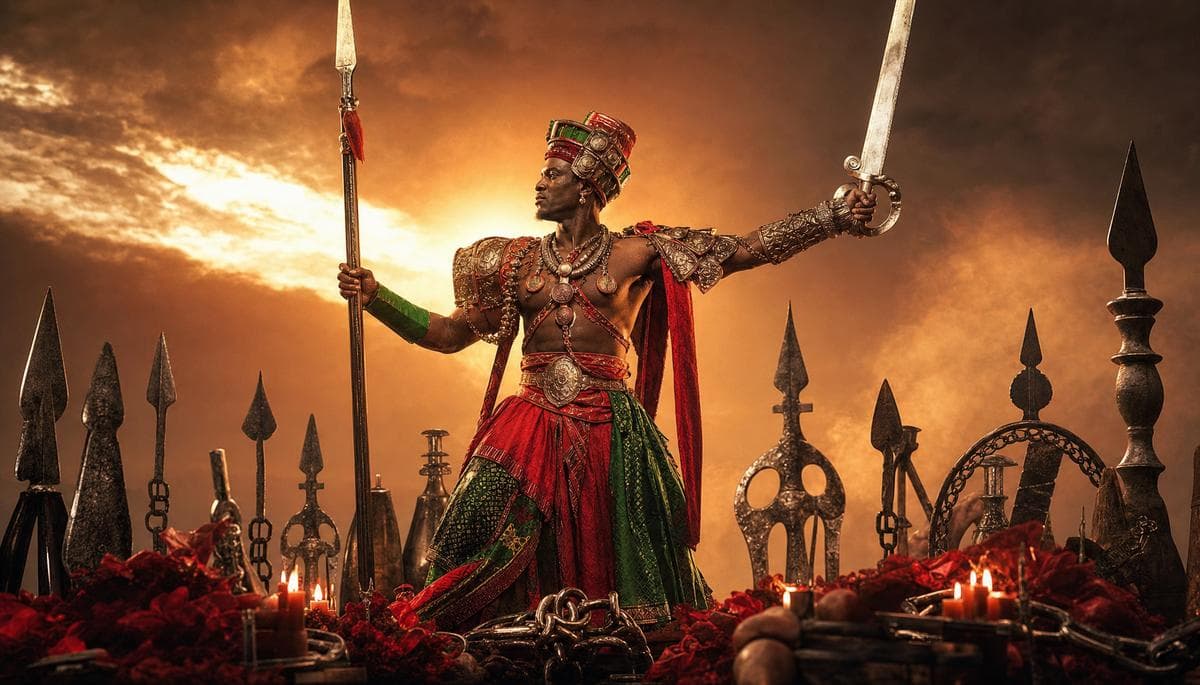 A lança e a espada de Ogum: símbolos de proteção e vitória