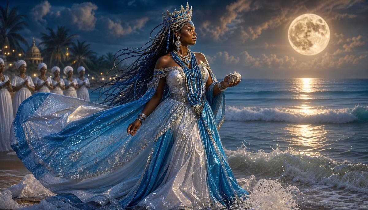 As cores de Iemanjá: azul, branco e prata e seus significados