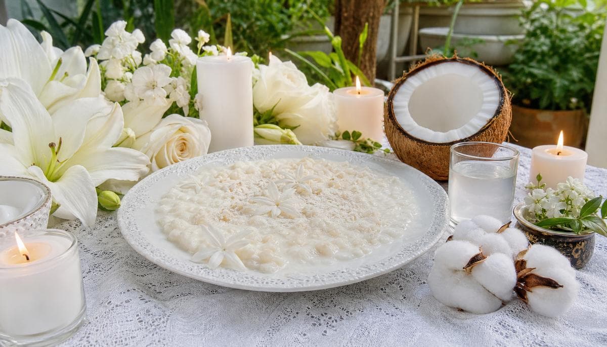 Oferendas para Oxalá: canjica, flores brancas, velas e rituais simples