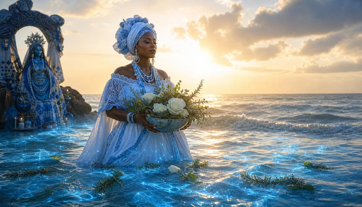 Banhos de Iemanjá: limpeza espiritual com água do mar e ervas
