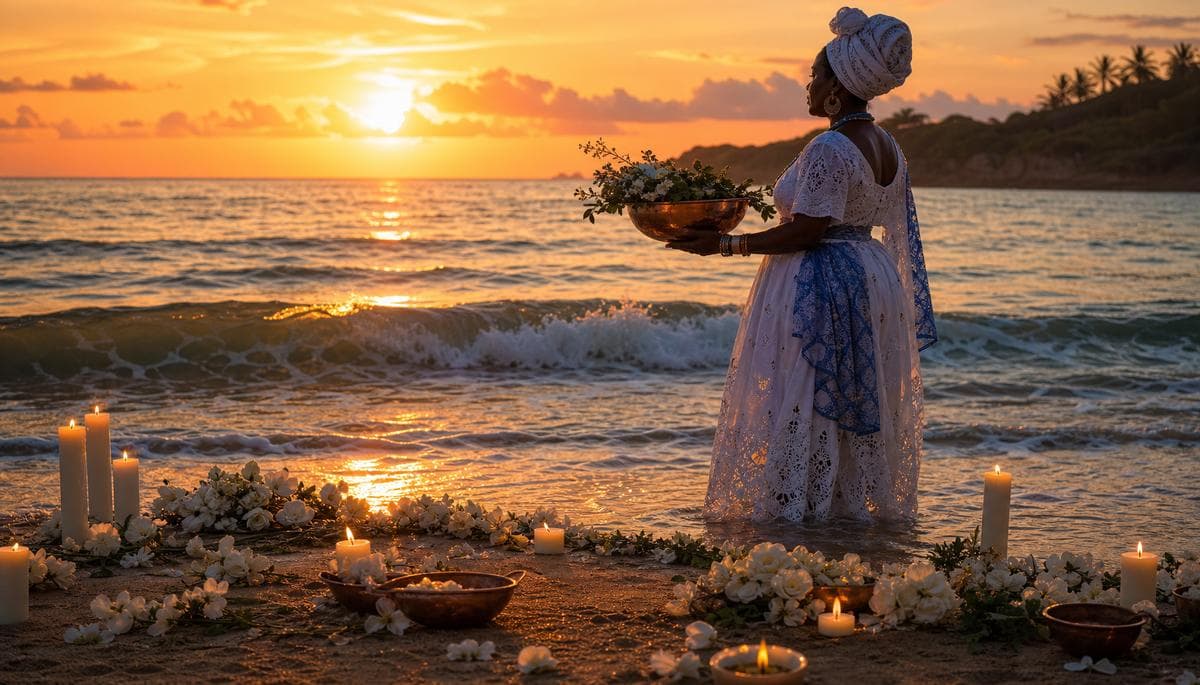Banhos de Iemanjá: limpeza espiritual com água do mar e ervas