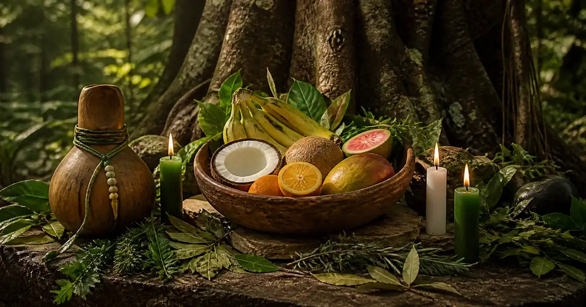 Oferenda para Oxóssi: frutas de árvore, matas e o poder do silêncio