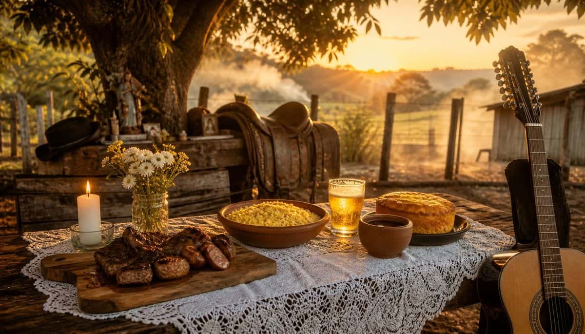 Oferenda para Boiadeiros: Guia Completo com Churrasco, Farofa, Viola e Cerveja